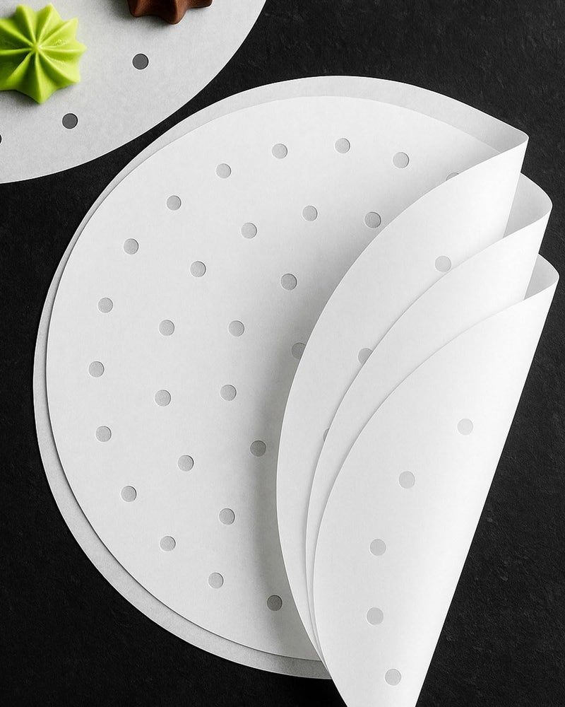 INFRAOVENS 8.4 inch Parchment Paper Rounds for Ninja Foodi 5qt, 6.5qt, 8qt Pressure Cookers, Round Sheets for Baking For Air Fryers, Pressure Cookers, Springform Pans, Steamers, Non-Stick Pre-cut Paper Liners - Image 4